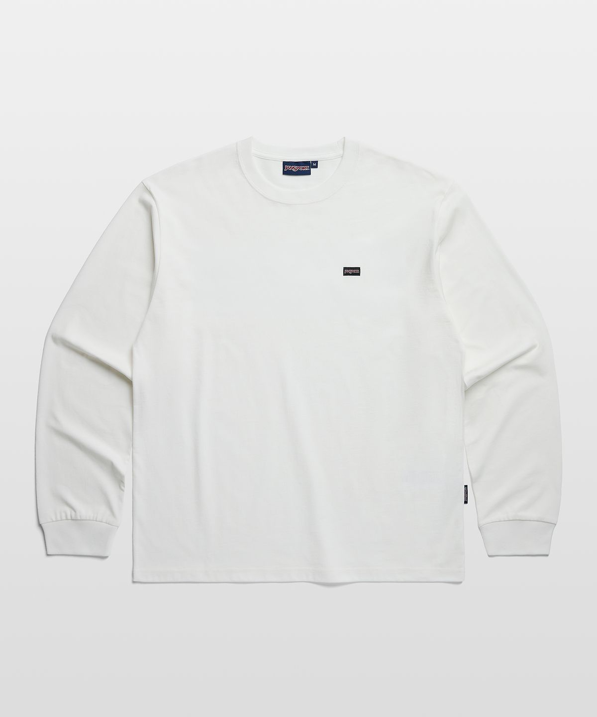 잔스포츠(JANSPORT) 박스 로고 롱슬리브 WHITE