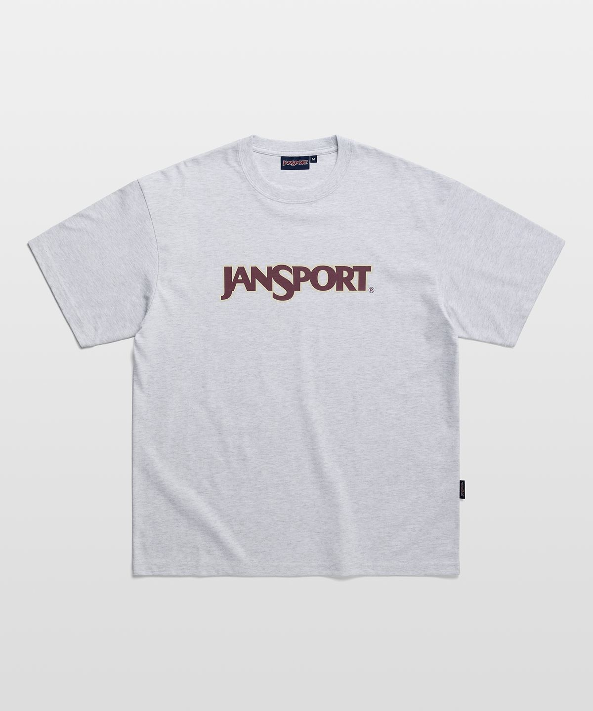 잔스포츠(JANSPORT) 베이직 로고 티셔츠 MELANGE