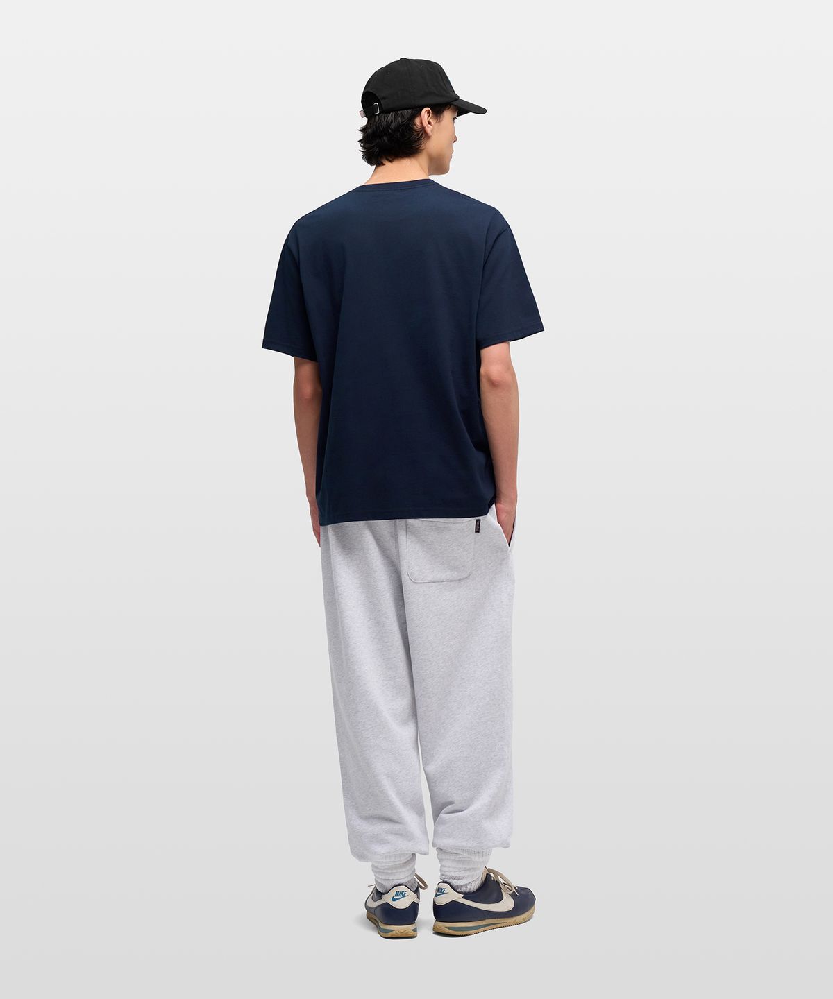 잔스포츠(JANSPORT) 그래픽 로고 티셔츠 NAVY