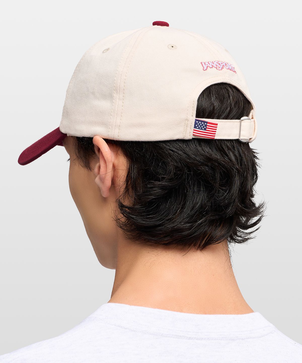 잔스포츠(JANSPORT) 그래픽 로고 캡 RED