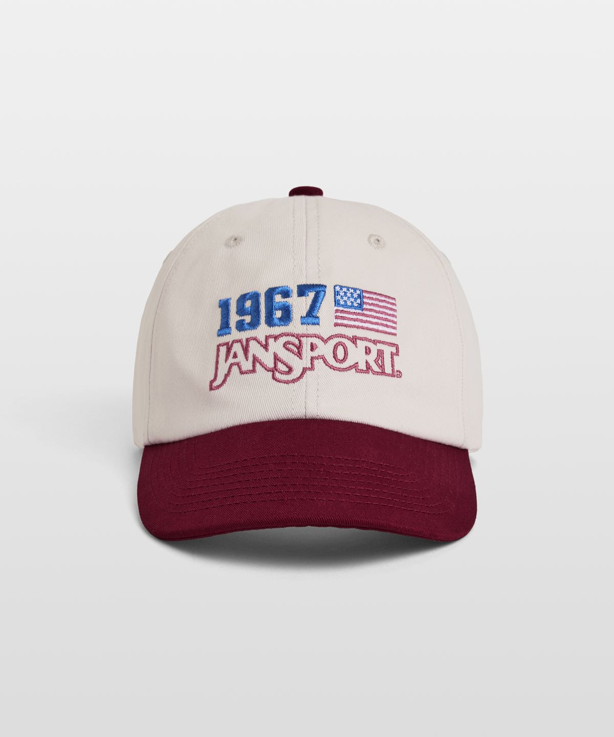 잔스포츠(JANSPORT) 그래픽 로고 캡 RED
