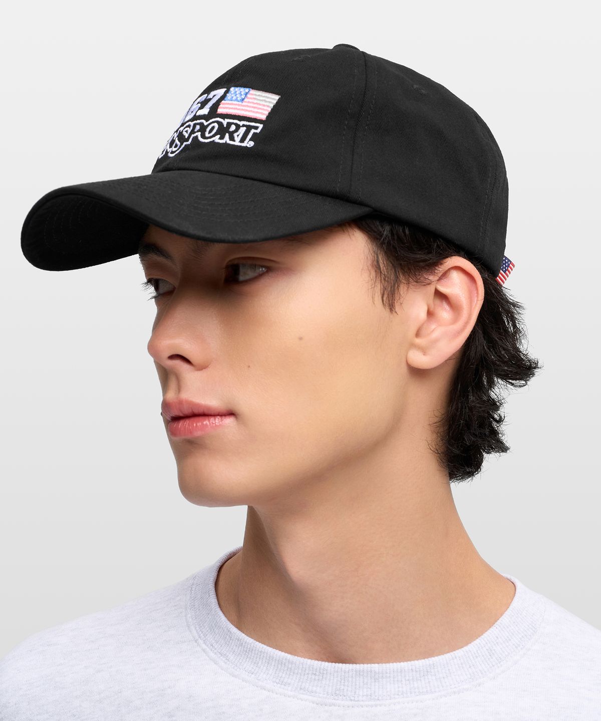잔스포츠(JANSPORT) 그래픽 로고 캡 BLACK