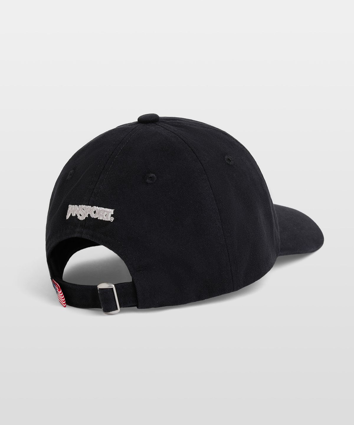 잔스포츠(JANSPORT) 리니어 로고 캡 BLACK