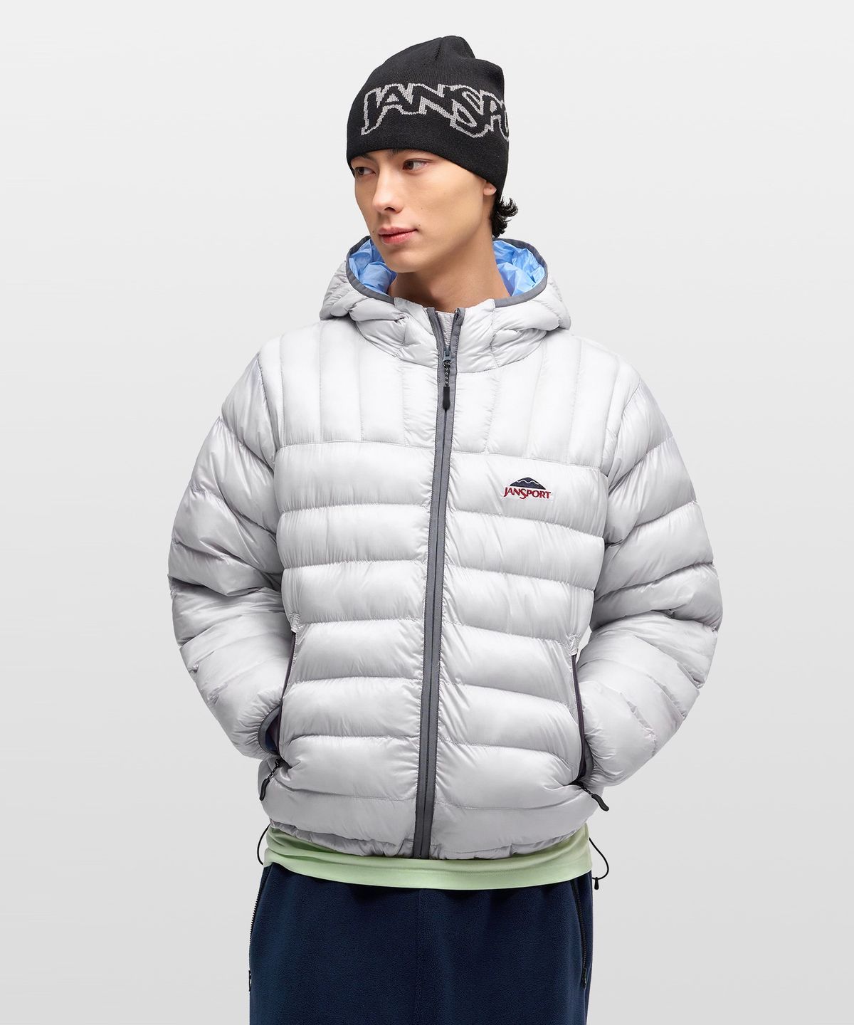 잔스포츠(JANSPORT) 베이직 로고 비니 BLACK