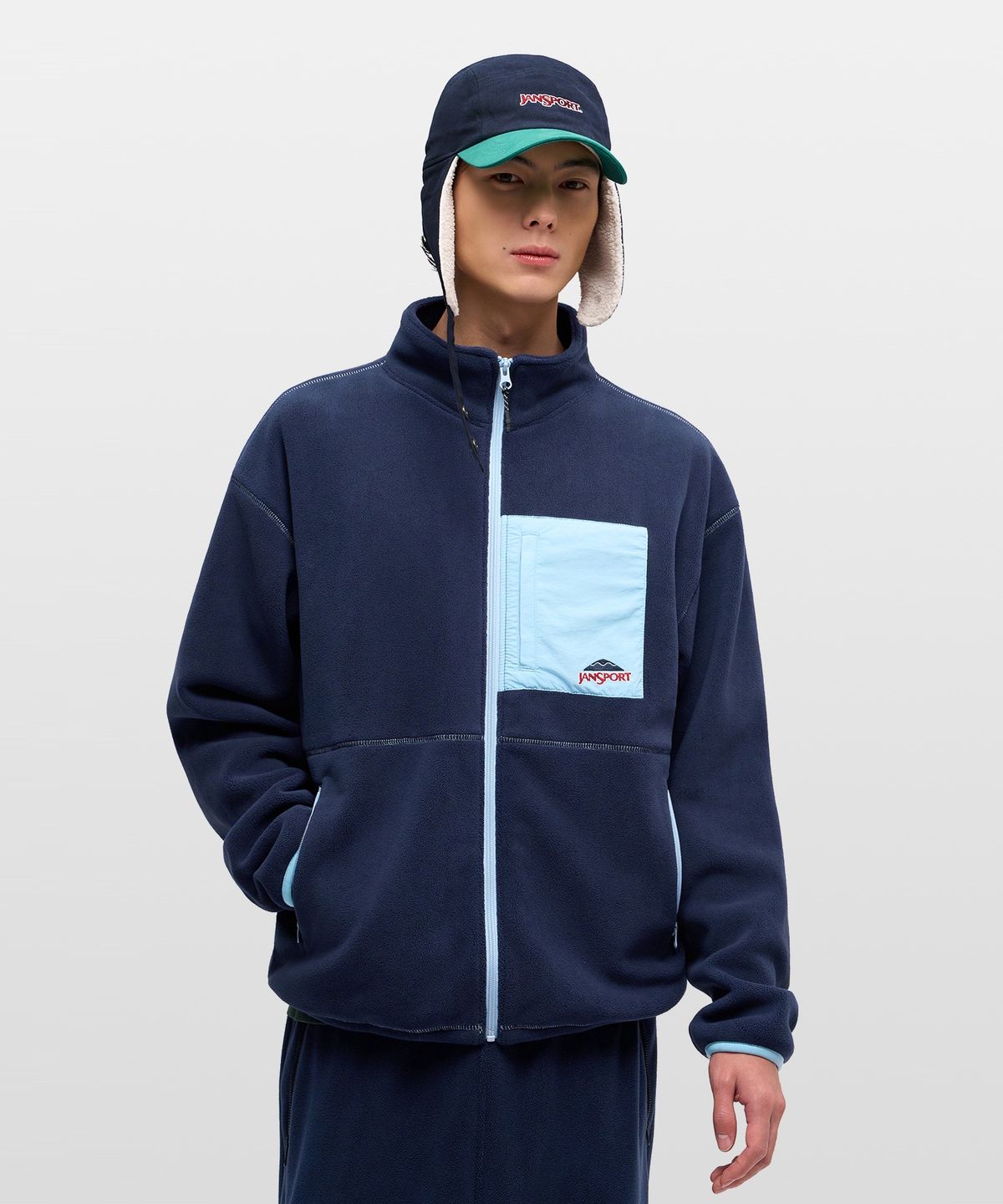 잔스포츠(JANSPORT) 베이직 로고 이어머프 캡 MINT