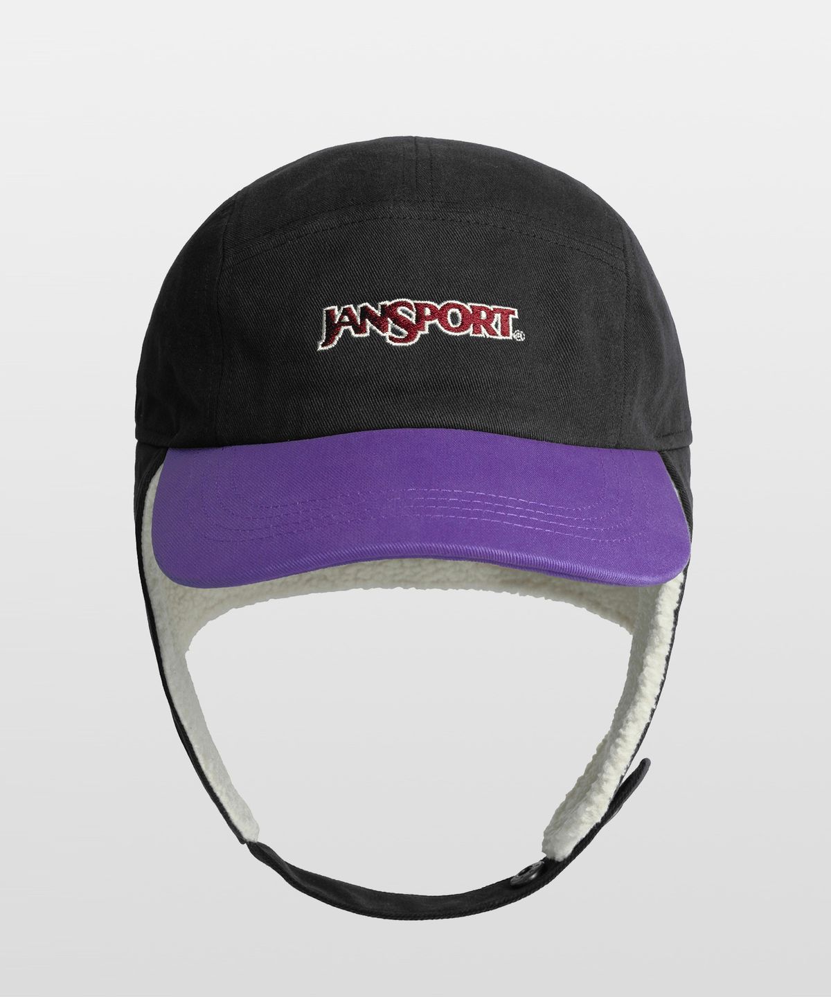잔스포츠(JANSPORT) 베이직 로고 이어머프 캡 PURPLE