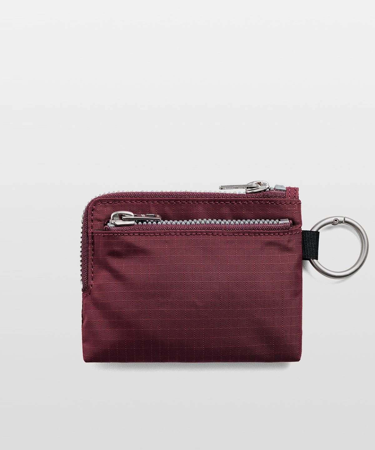 잔스포츠(JANSPORT) 베이직 로고 파우치 키링 BURGUNDY