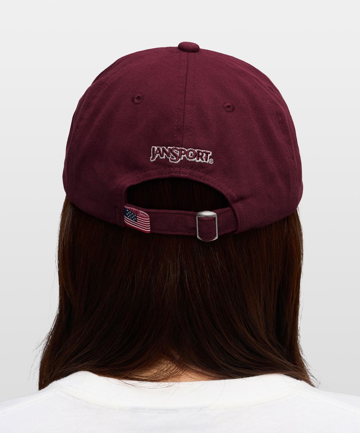 잔스포츠(JANSPORT) 시티 로고 캡 Burgundy