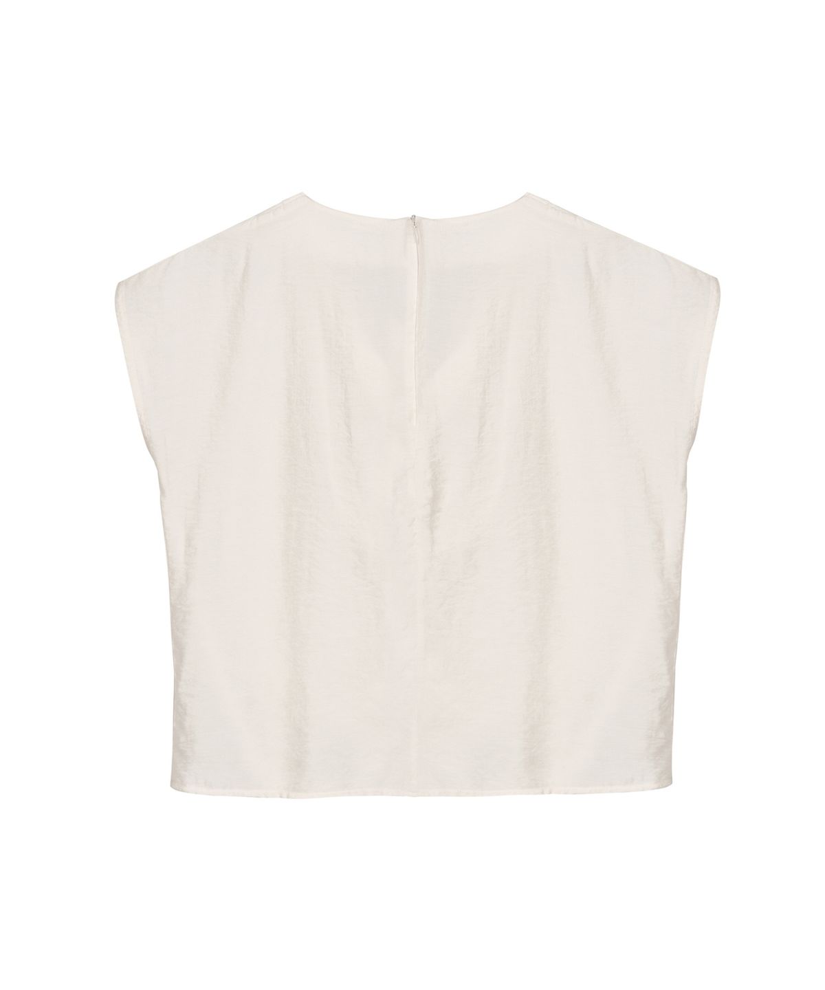 닉앤니콜(NICK&NICOLE) DRAPE NECK BLOUSE_CREAM