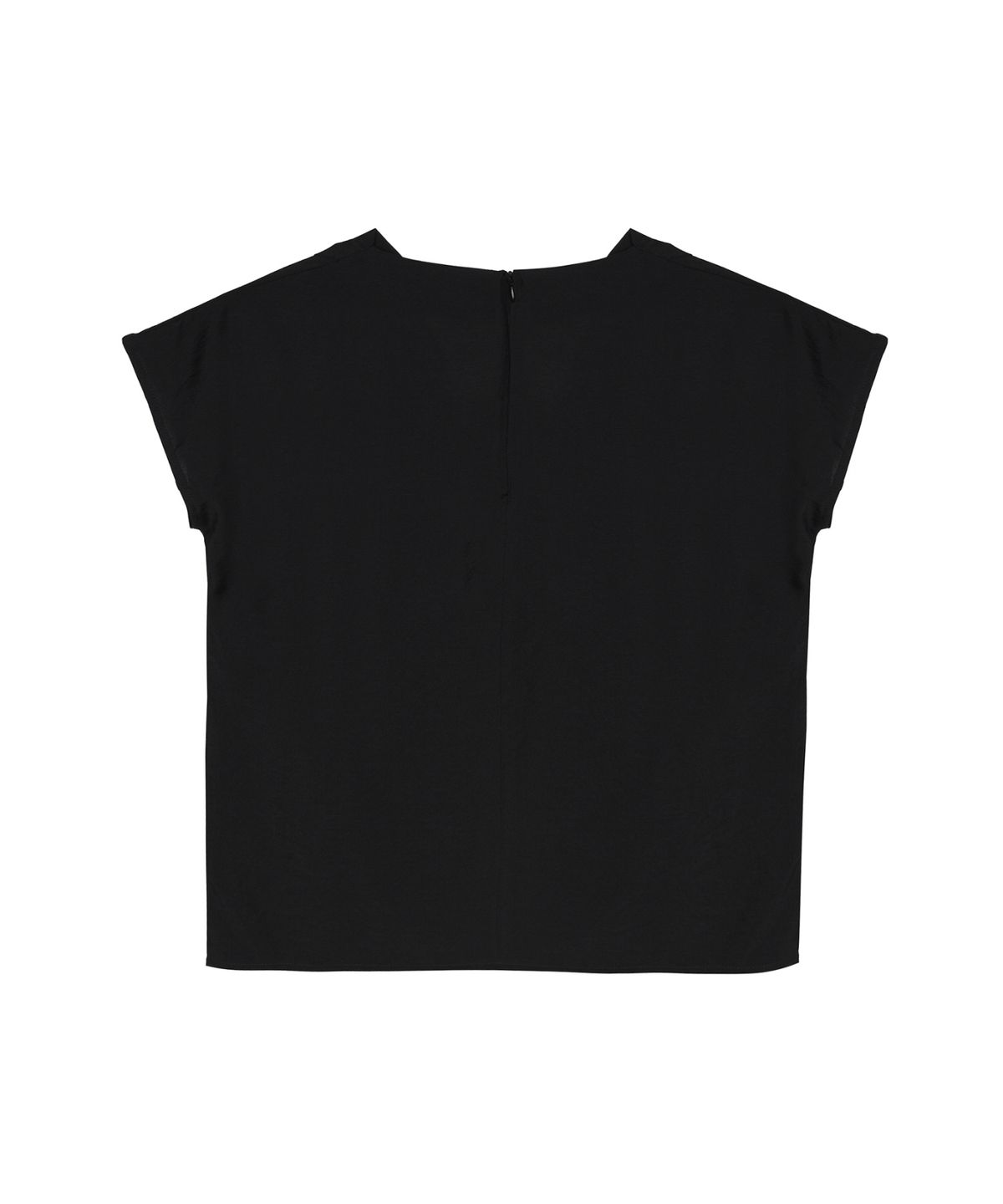 닉앤니콜(NICK&NICOLE) DRAPE NECK BLOUSE_BLACK