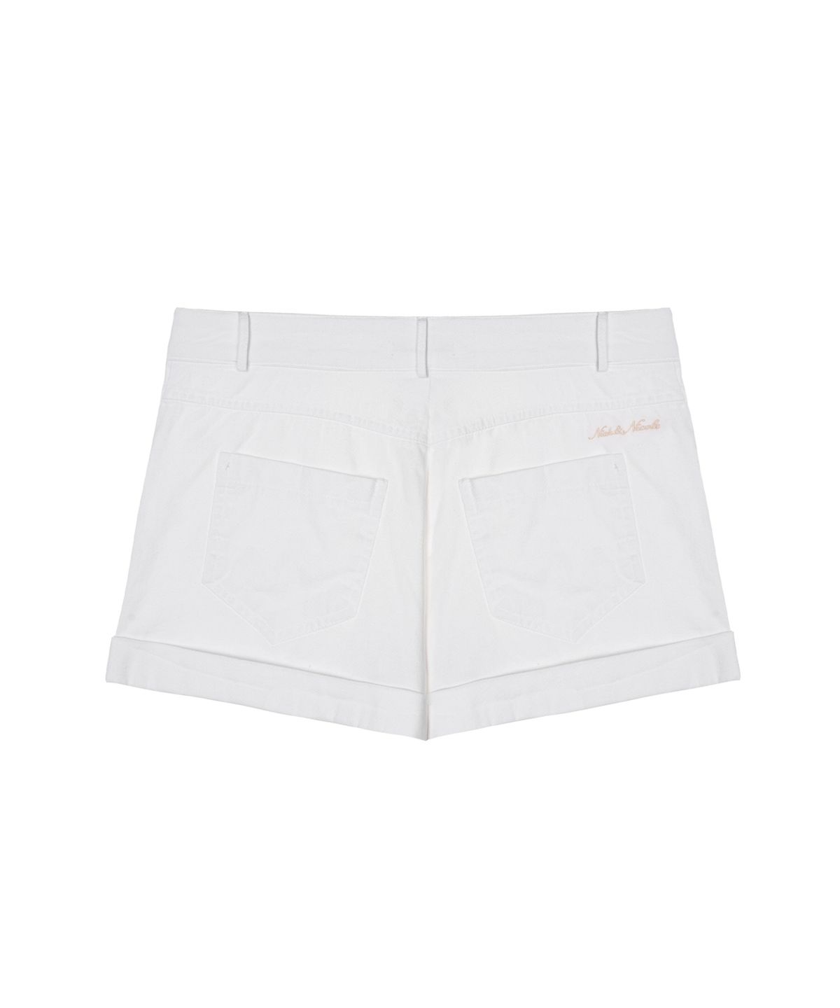 닉앤니콜(NICK&NICOLE) COTTON ROLL-UP SHORT PANTS_WHITE