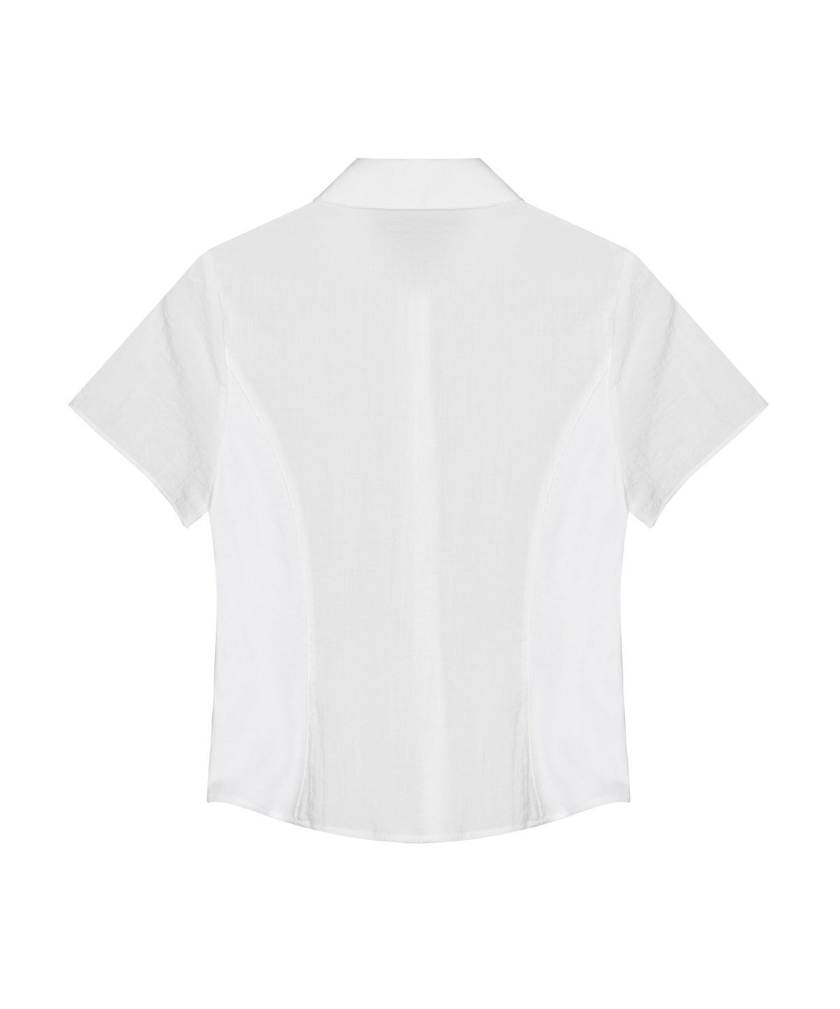 닉앤니콜(NICK&NICOLE) SLIM HALF SHIRTS TOP_IVORY