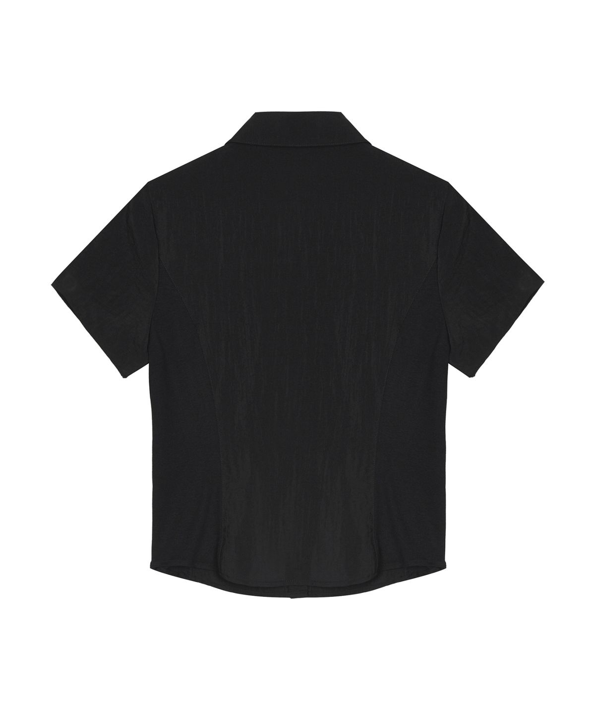 닉앤니콜(NICK&NICOLE) SLIM HALF SHIRTS TOP_BLACK