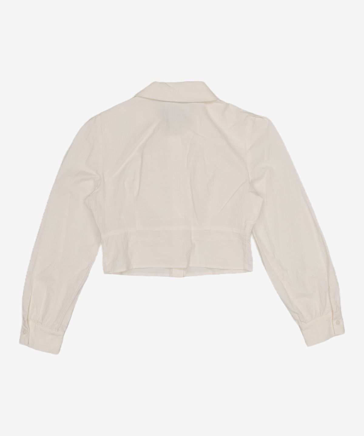 미쏘(MIXXO) 셔츠형 크롭 블라우스 MIWBLD323G S