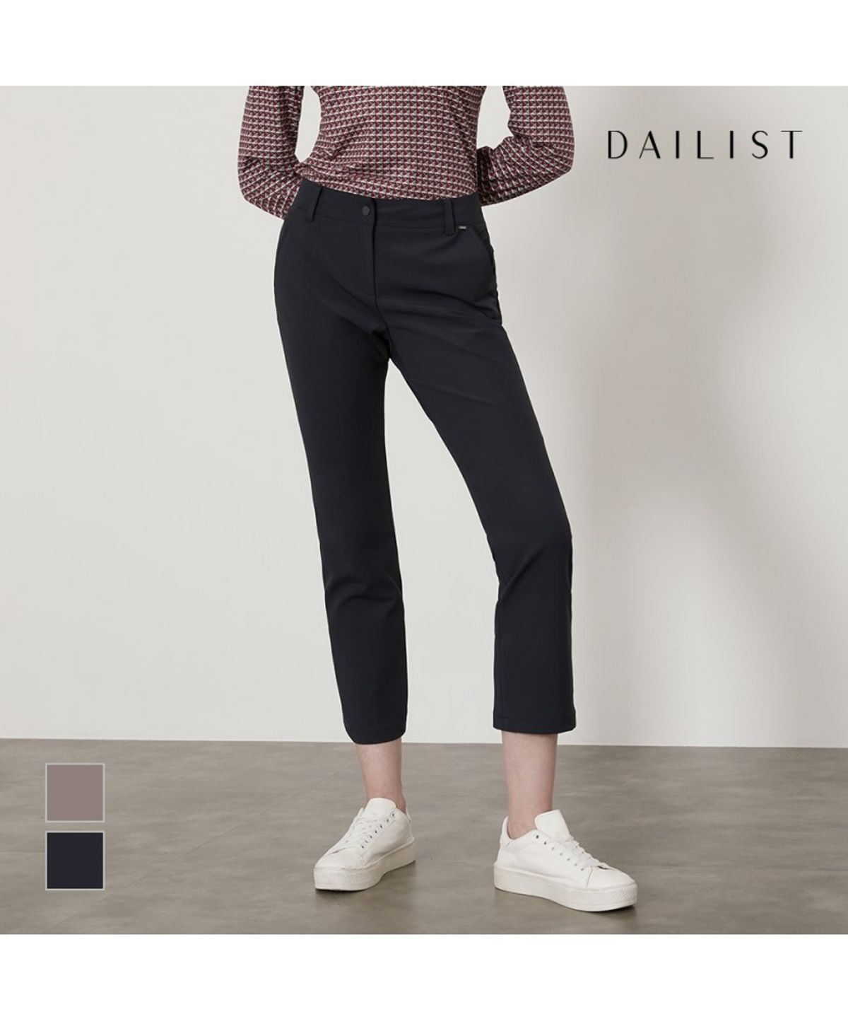 데일리스트(DAILIST) 나일론혼방 슬림 팬츠_MDBDLYF7111