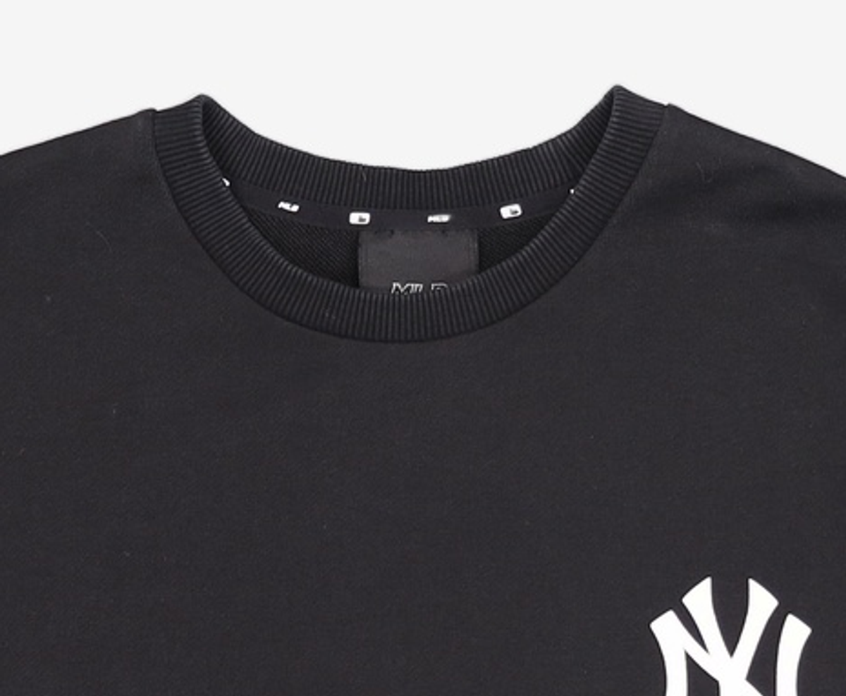 엠엘비(MLB) 심플 로고 오버핏 맨투맨 NY (BLACK) M