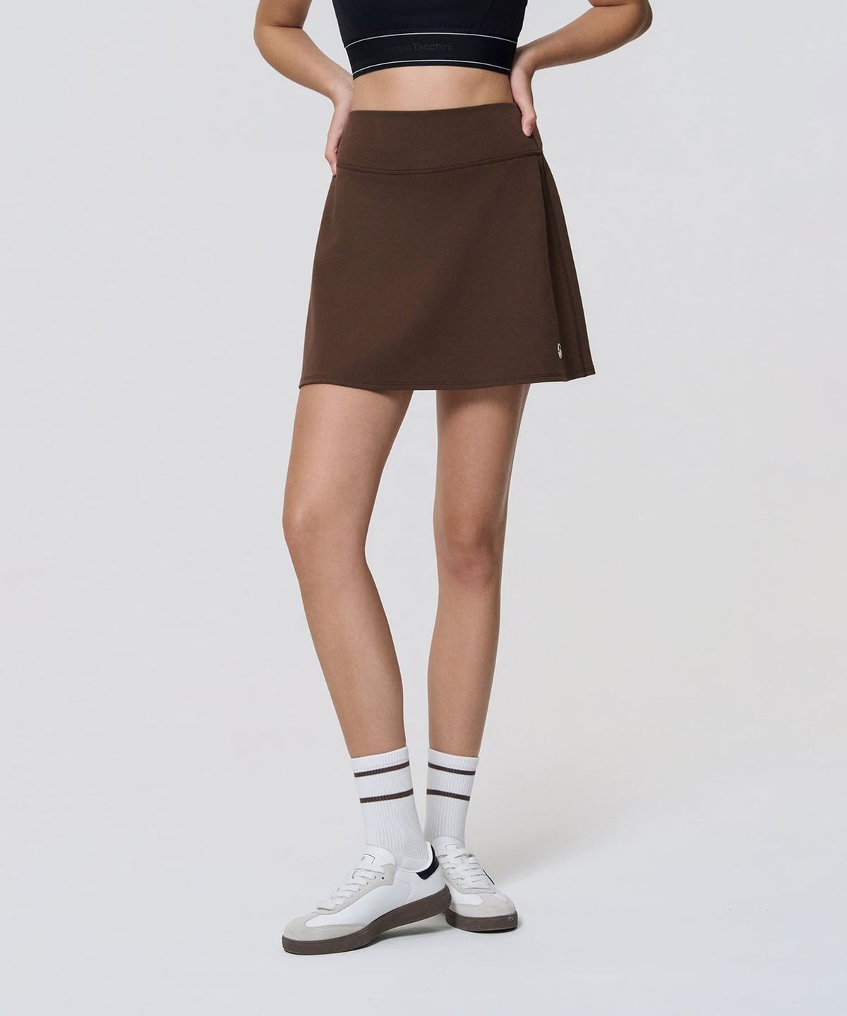 세르지오 타키니(SERGIO TACCHINI) W 액티브 플레어 스커트 (D.Brown)