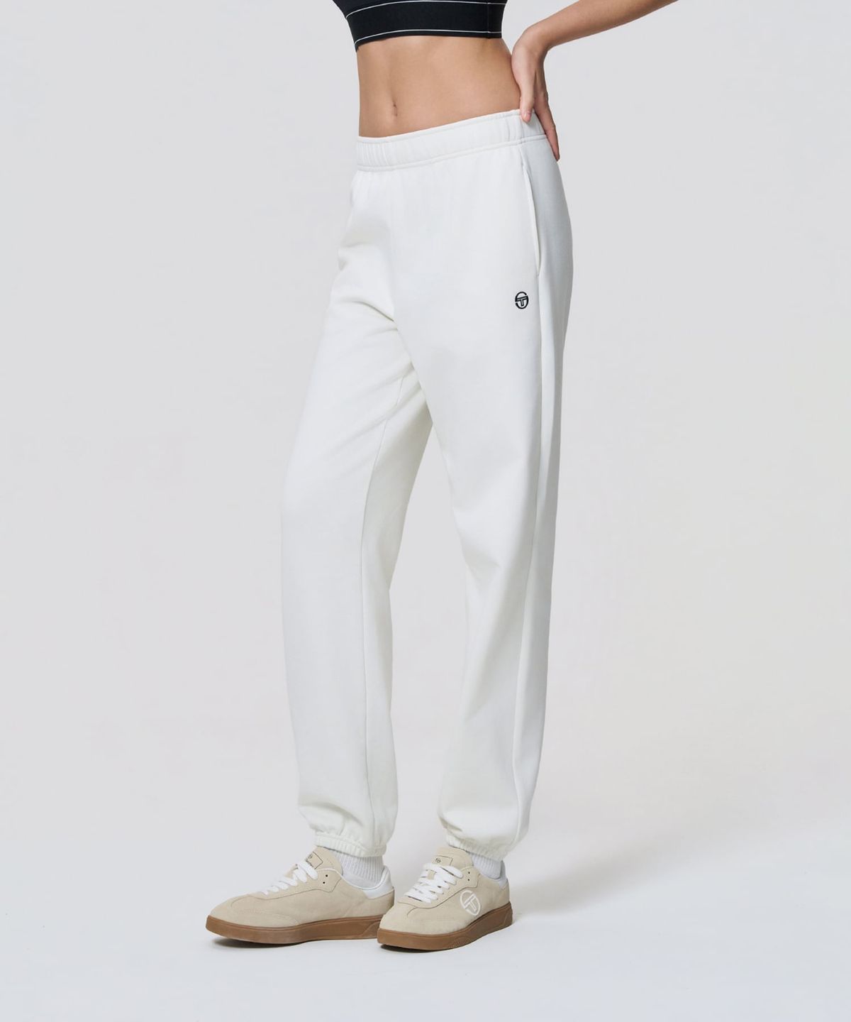 세르지오 타키니(SERGIO TACCHINI) W 버터쭈리 조거 팬츠 (Ivory)