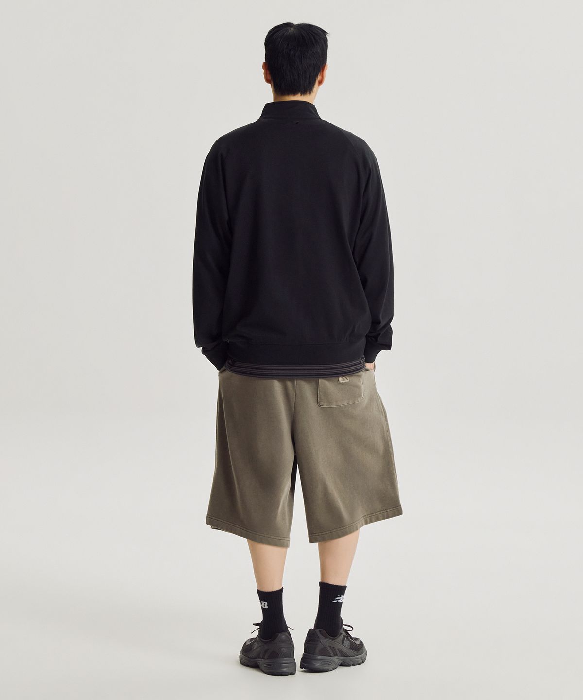 뉴발란스(NEW BALANCE) NBMDG31803 / UNI 에센셜 헤리티지 경량 스텐드넥 집업 (BLACK)
