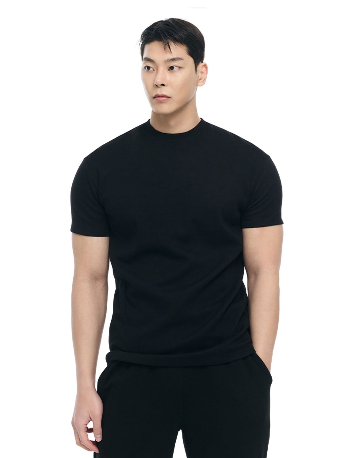 바이젝(BYSEC) [SET] 퍼펙트 특양면 무지 머슬핏 반팔 티셔츠_7Color + 퍼펙트 특양면 무지 와이드 팬츠_7Color