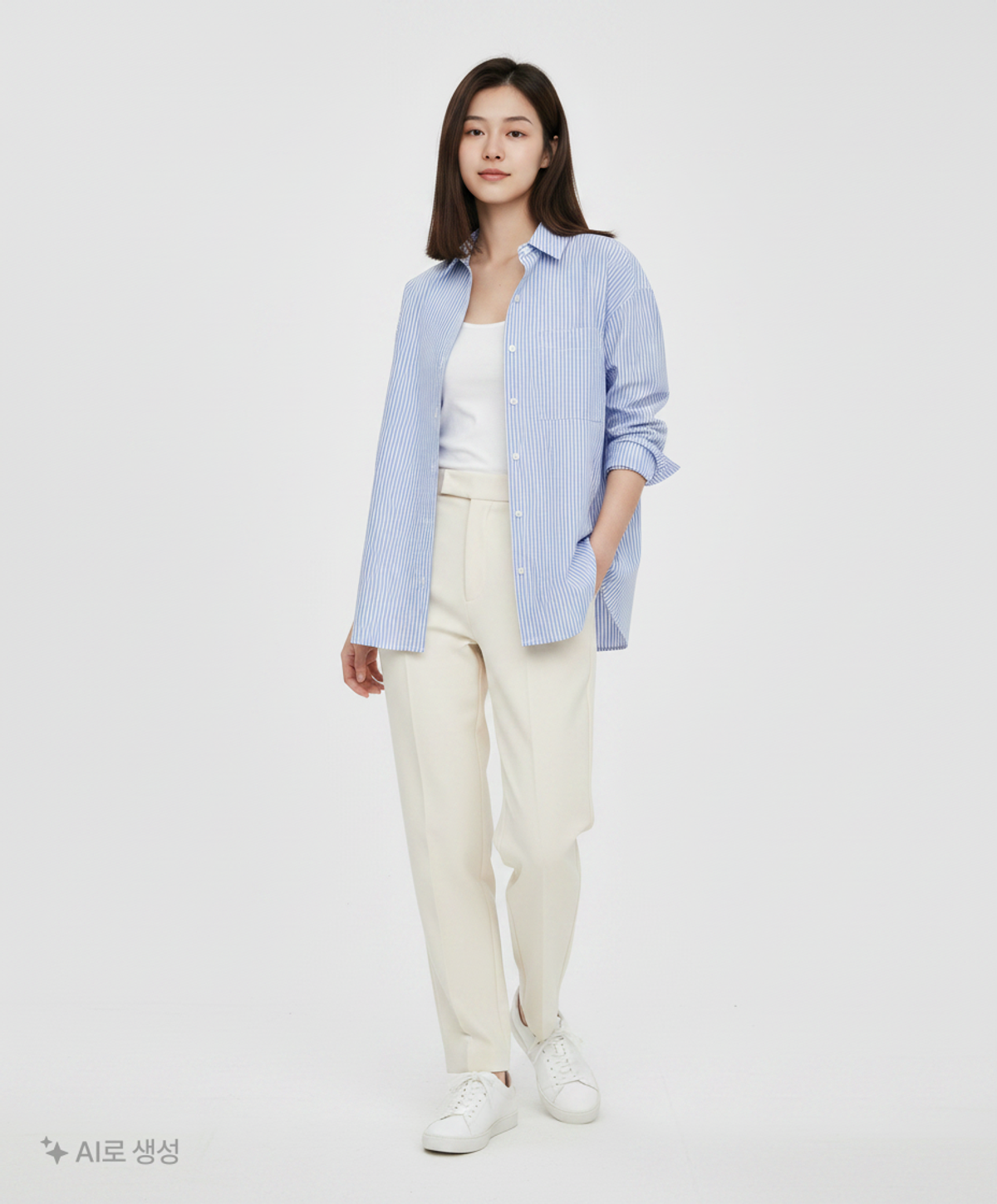 미쏘(MIXXO) 옥스포드 오버핏 셔츠_MIWYWF350A M