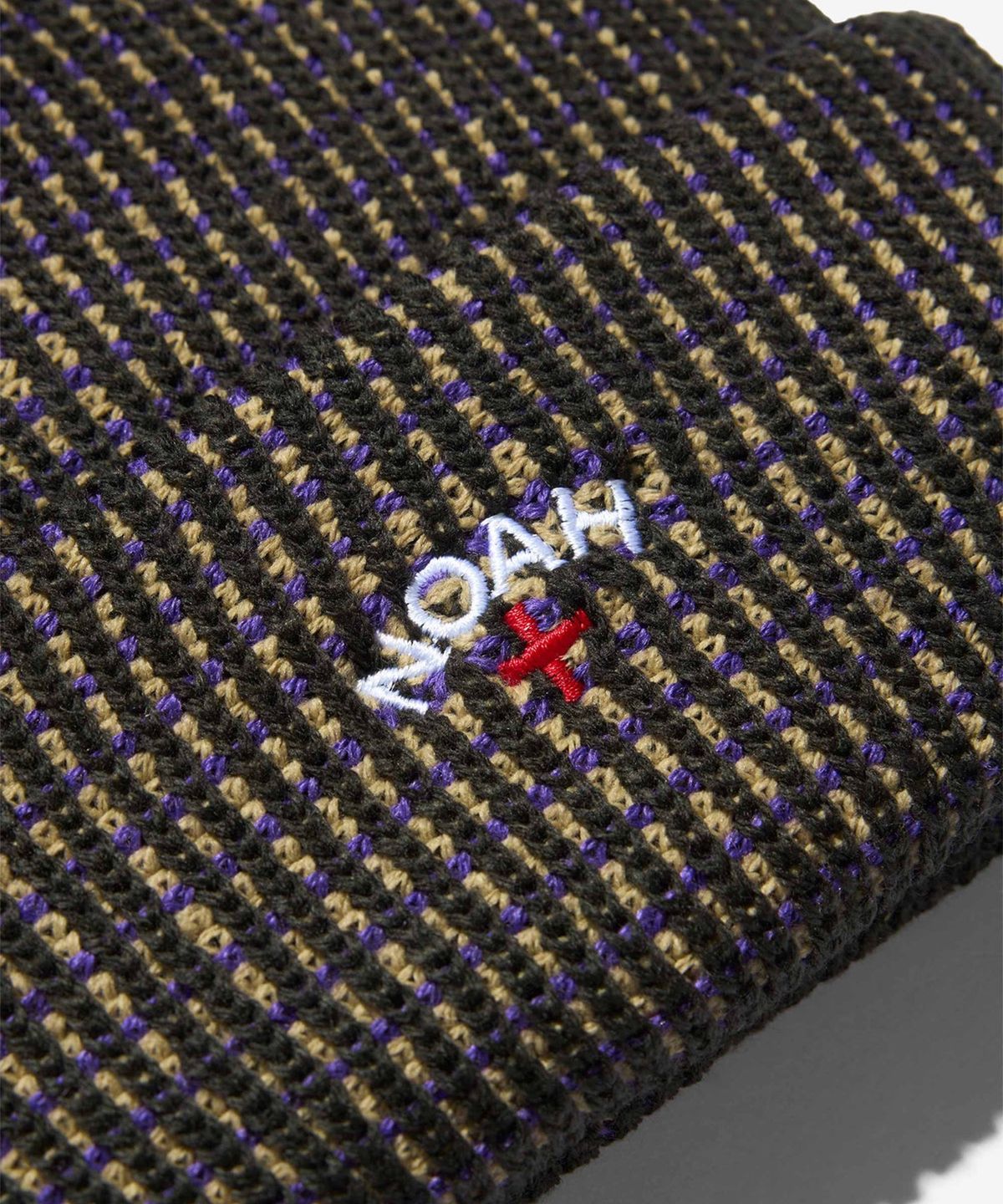 노아(NOAH) (U) 트리컬러 비니 페트롤 칩멍크 버건디 TRICOLOR BEANIE PETROL/CHIPMUNK/BURGANDY