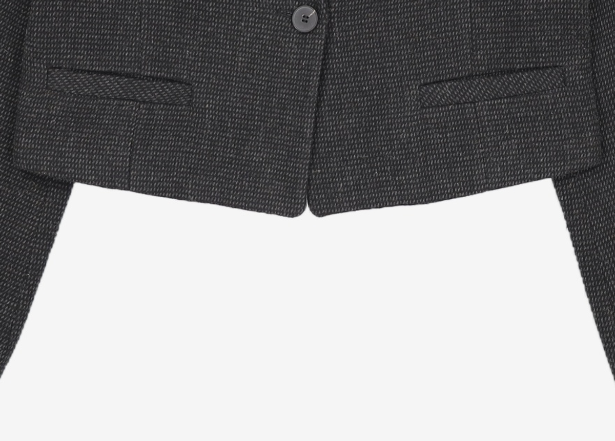 미쏘(MIXXO) 테일러드 울 크롭자켓_MIWJKET02G M