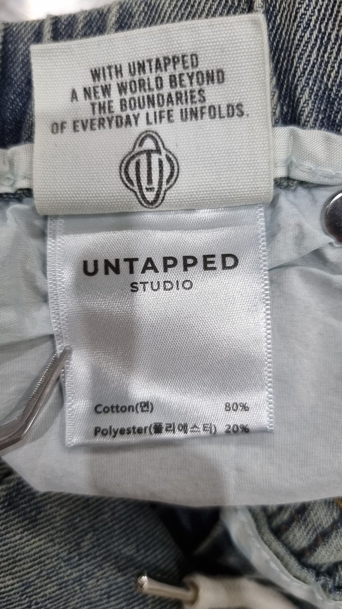 언탭트 스튜디오(UNTAPPED STUDIO) 청/데님 팬츠 M