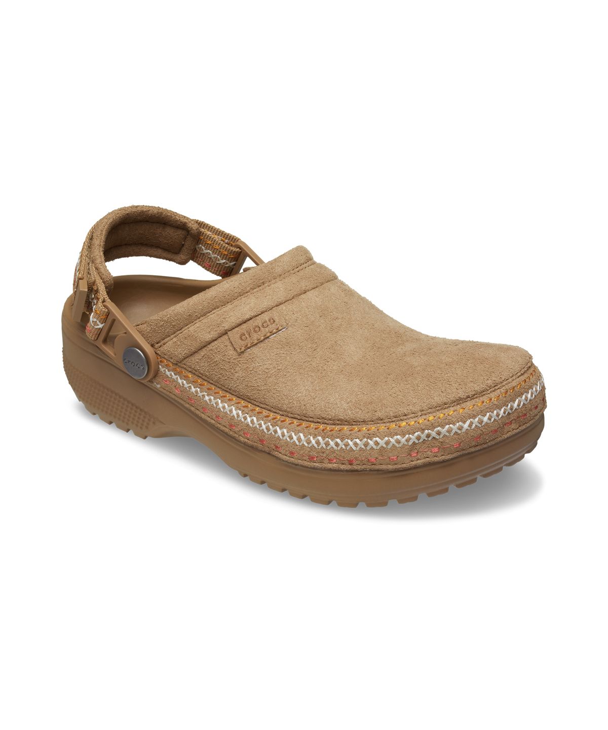 크록스(CROCS) 클래식 크래프티드 비건 스웨이드 스티치 - 세피아 / 214048-2EY