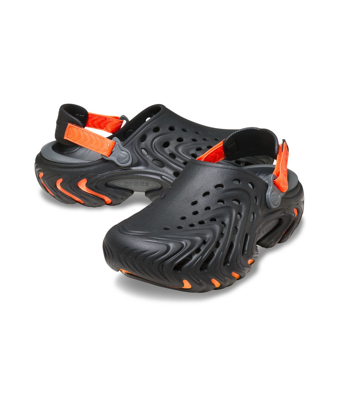 크록스(CROCS) 에코 II 클로그 - 오렌지 버스트 / 212810-0TL