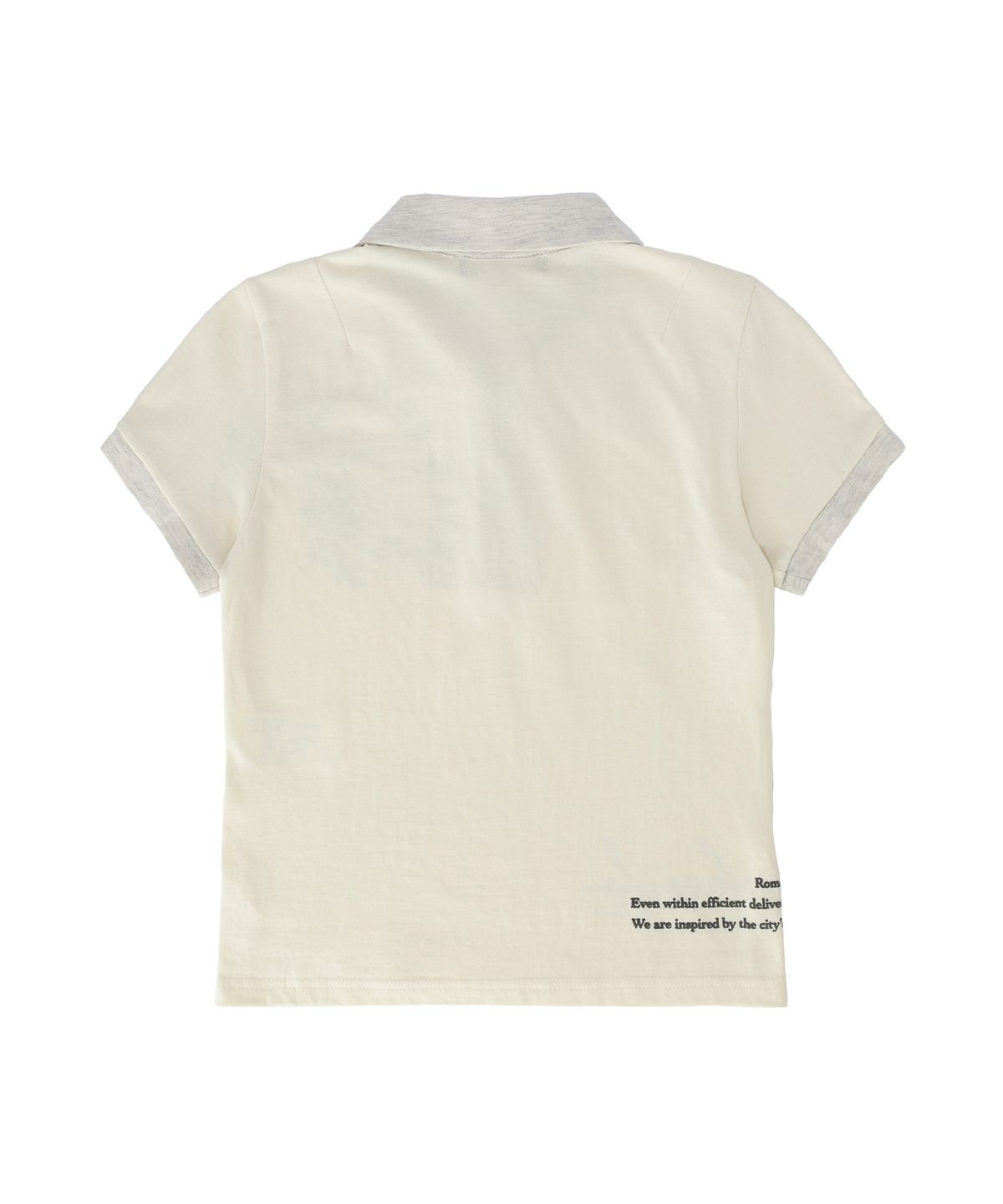헤일로(HAIILO) Tilter Callar Tee (Warm-cream)