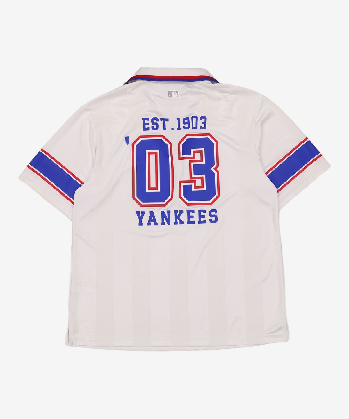 엠엘비(MLB) 여성 바시티 스포츠 카라 반팔 티셔츠 NY (Ivory) 95