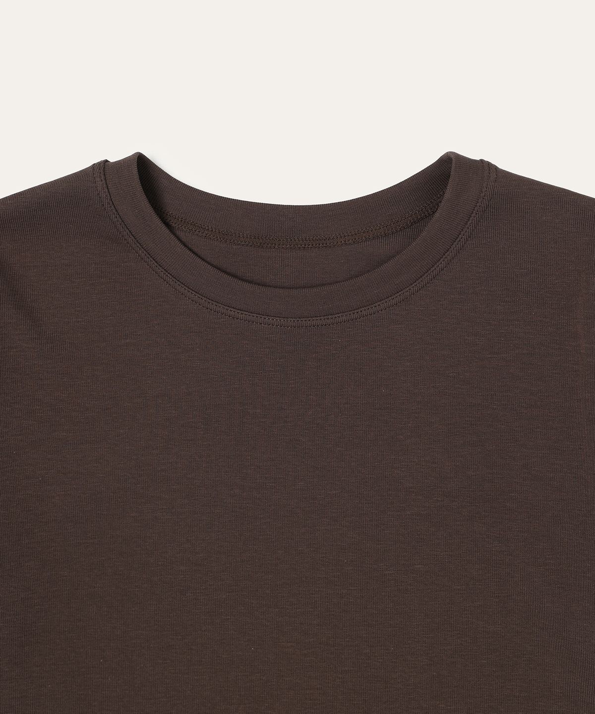 오베르(AUBER) Organic Short Sleeve - Brown