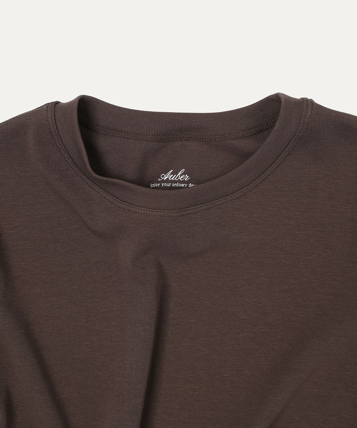 오베르(AUBER) Organic Short Sleeve - Brown