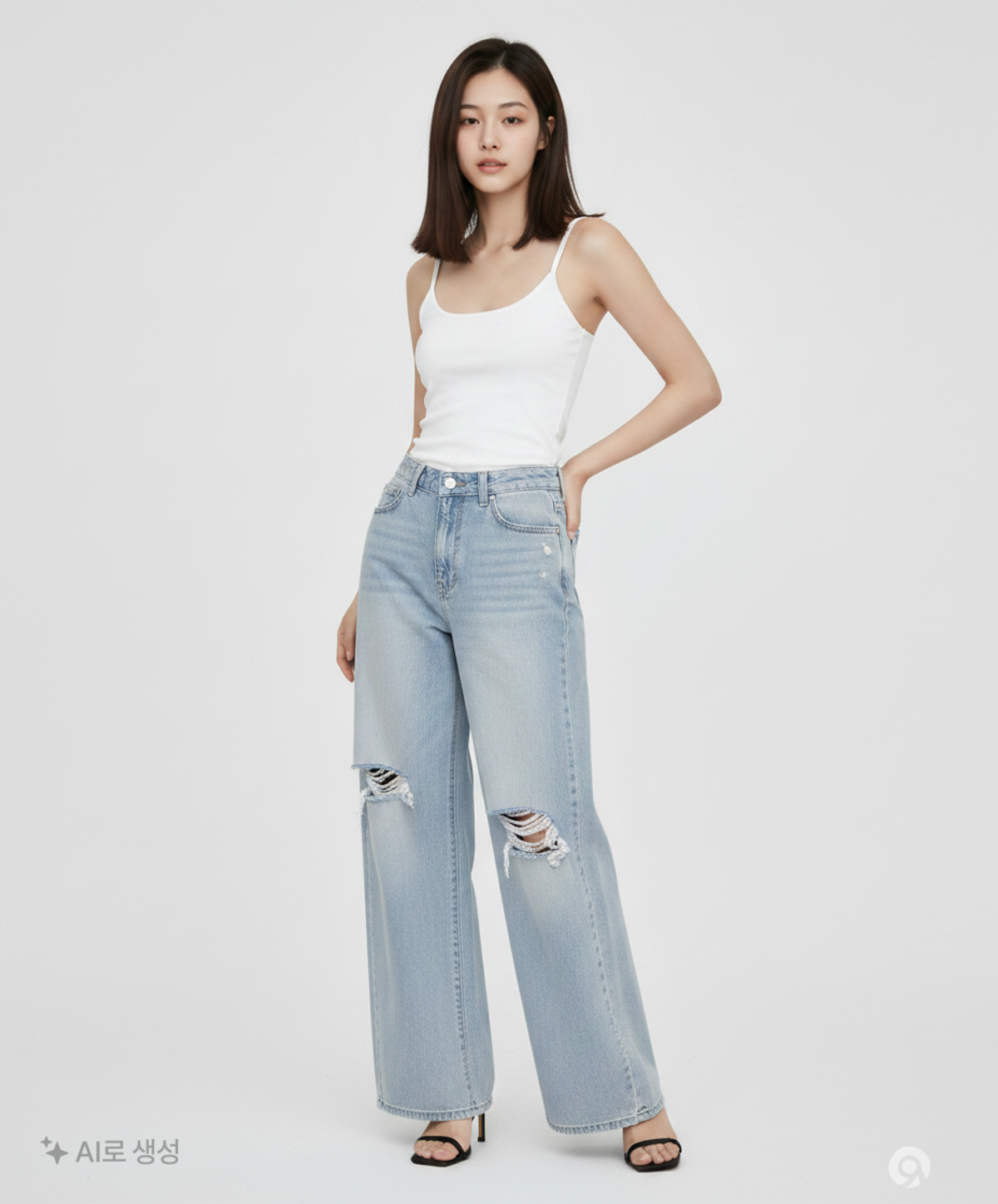 게스(GUESS) LBL톤 구제와이드 YP2D7095 25