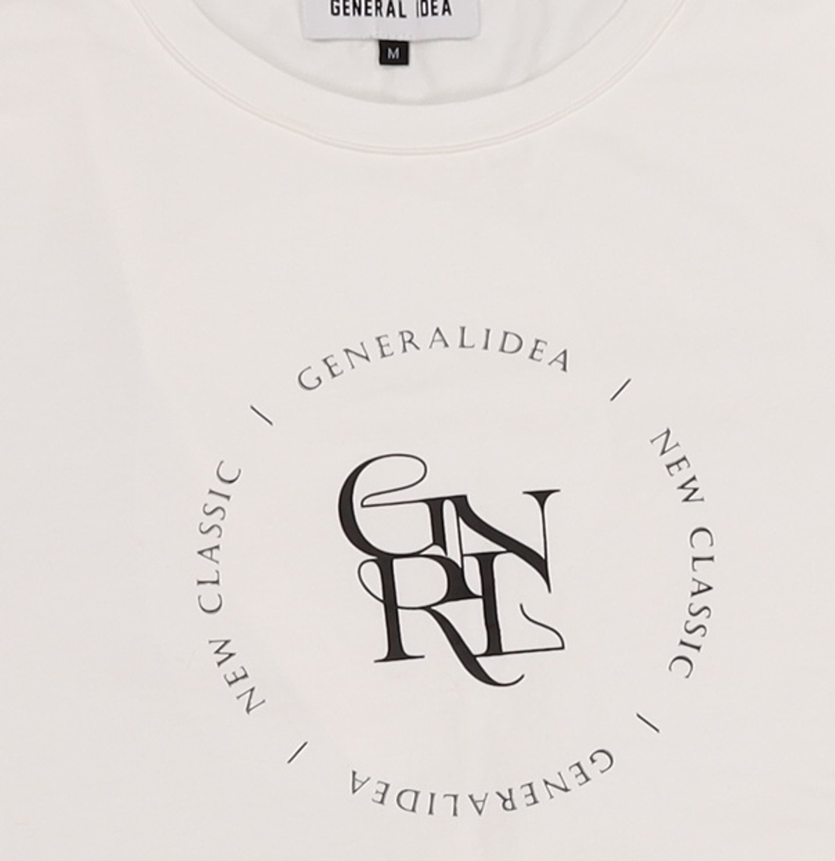 제너럴 아이디어(GENERAL IDEA) GNRL 언밸런스 실켓 스판 반팔티 [WHITE] / WBD2L01518 M