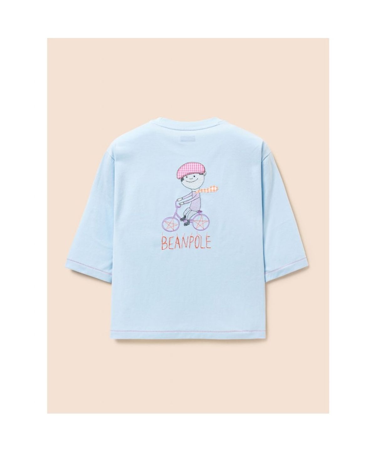 빈폴 키즈(BEANPOLE KIDS) [정희기] 7부 티셔츠  스카이 블루 (BI6741U02Q)
