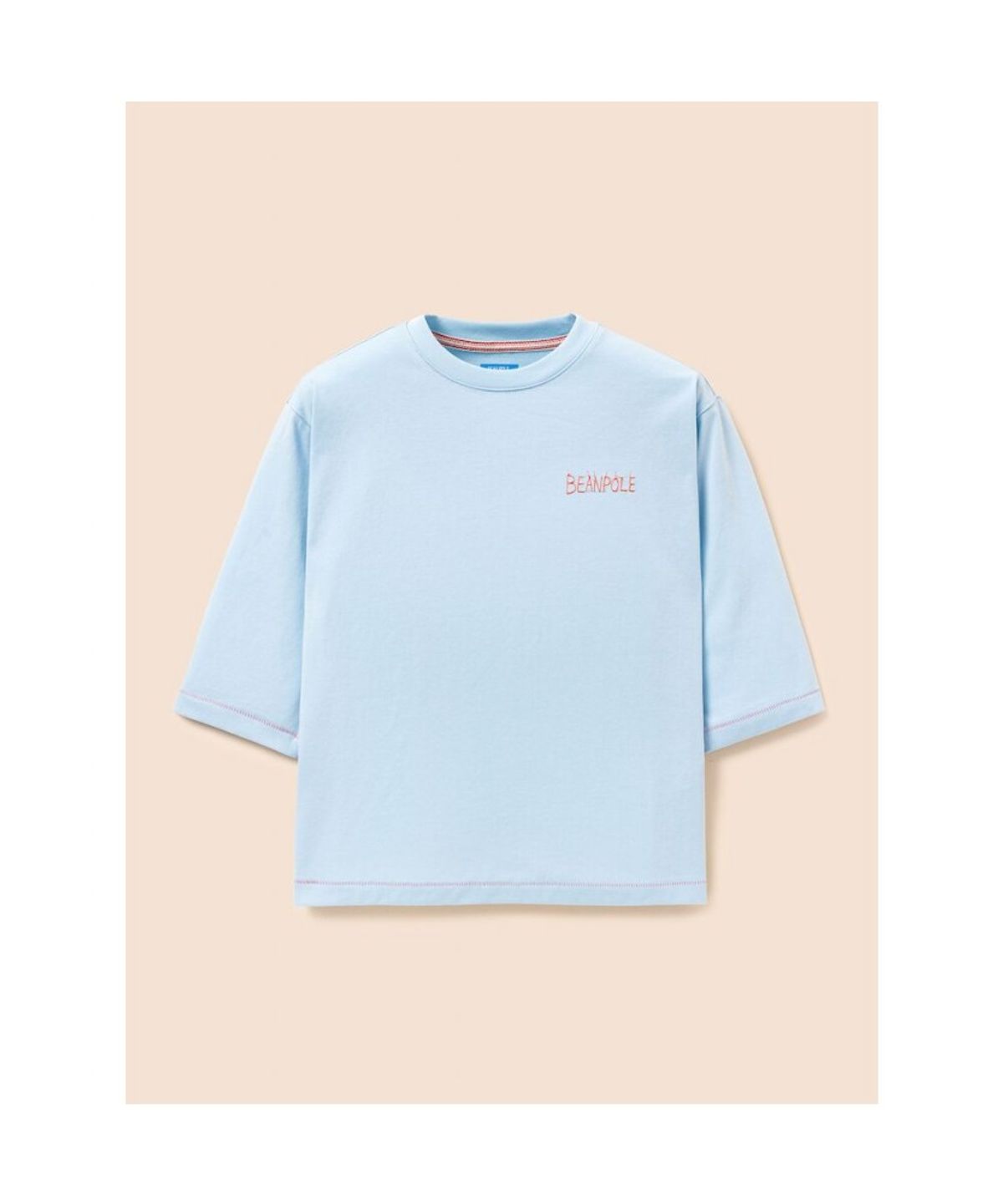 빈폴 키즈(BEANPOLE KIDS) [정희기] 7부 티셔츠  스카이 블루 (BI6741U02Q)