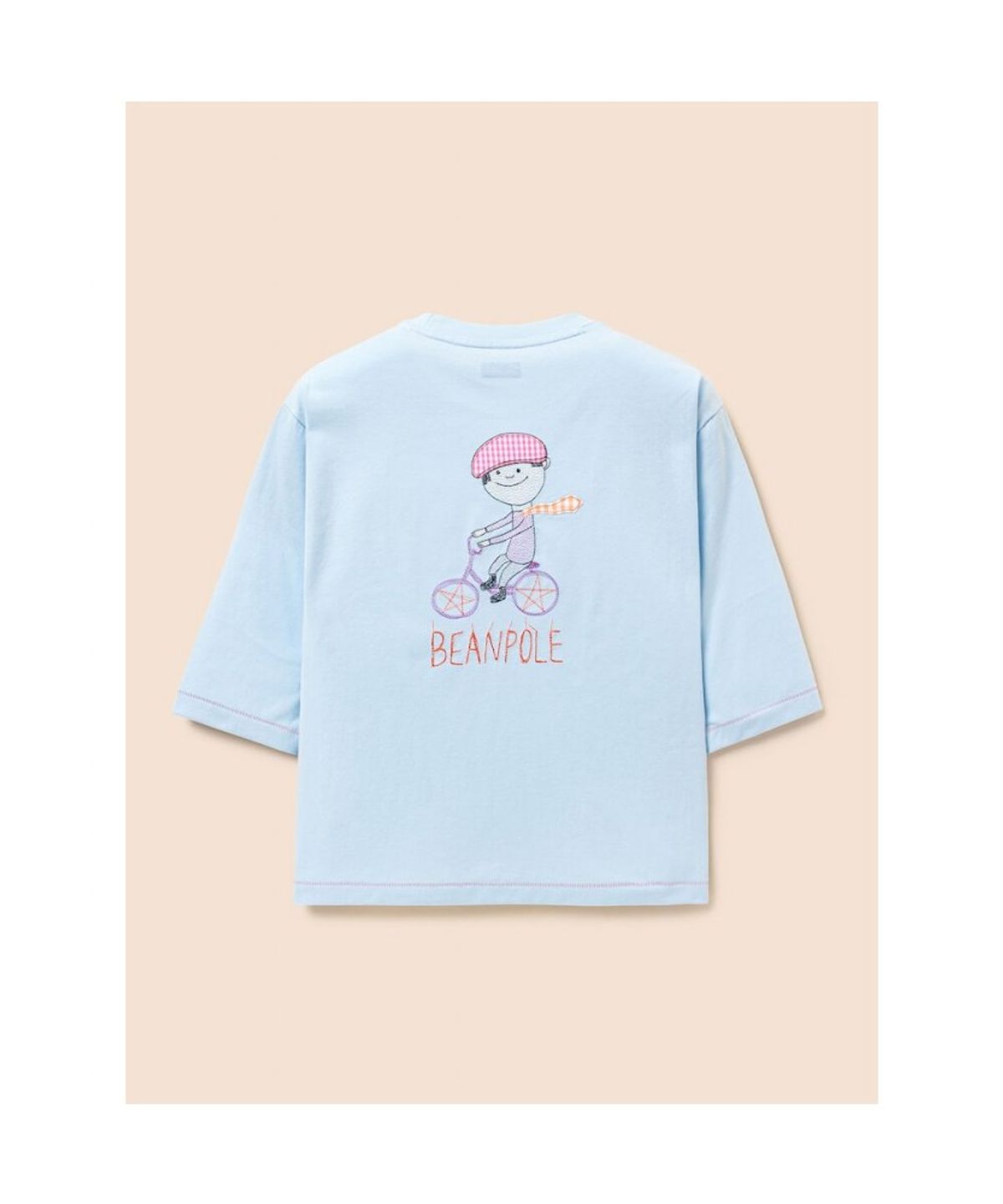 빈폴 키즈(BEANPOLE KIDS) [정희기] 7부 티셔츠  스카이 블루 (BI6741U02Q)