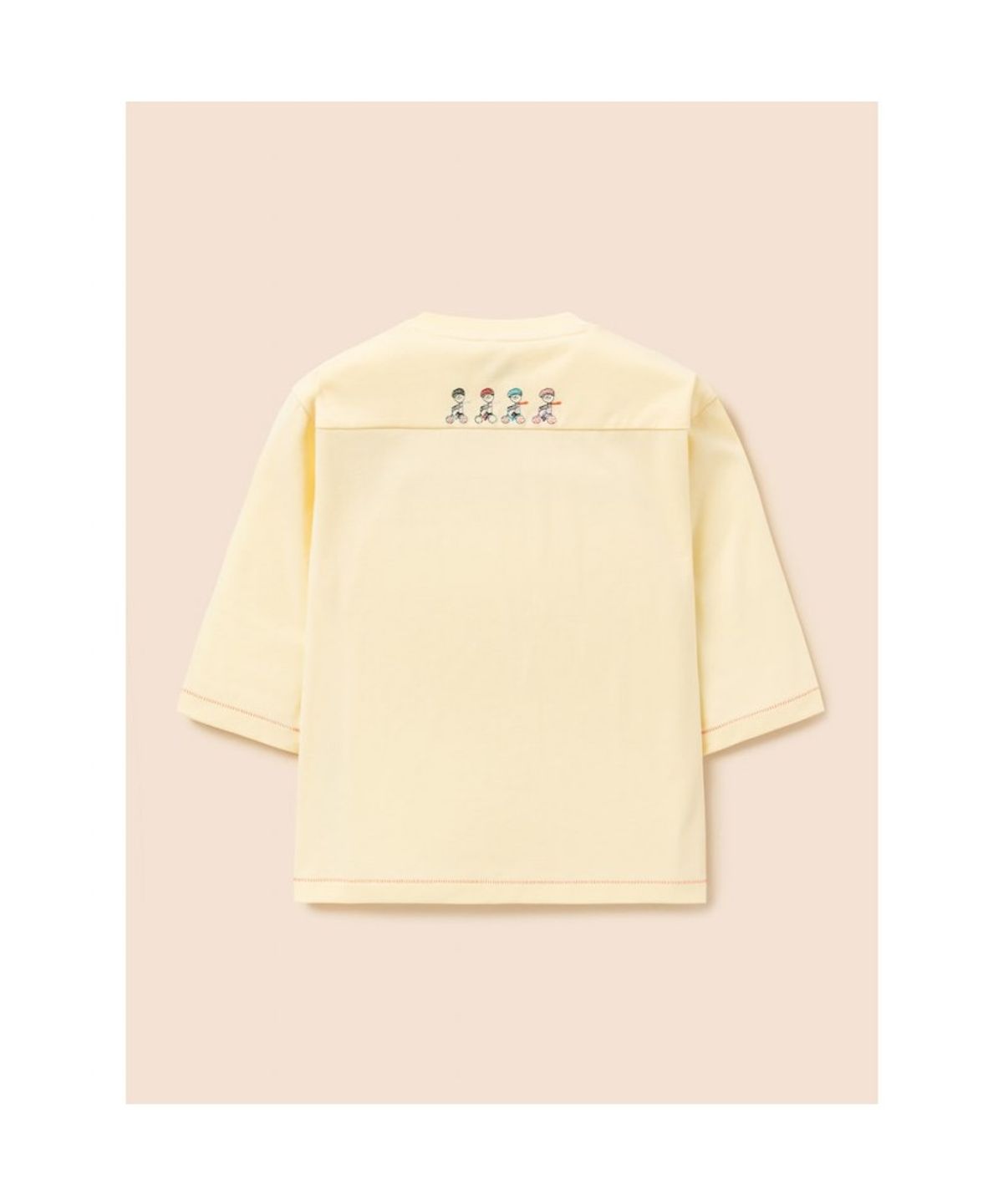 빈폴 키즈(BEANPOLE KIDS) [정희기] 등판 4모티브 7부 티셔츠  옐로우 (BI6741U03E)