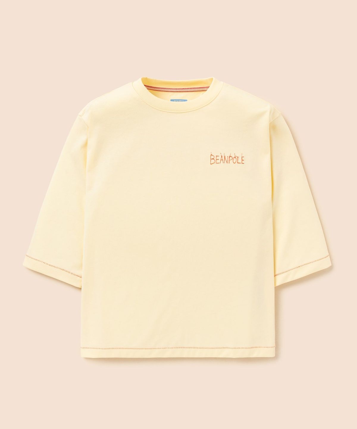 빈폴 키즈(BEANPOLE KIDS) [정희기] 등판 4모티브 7부 티셔츠  옐로우 (BI6741U03E)