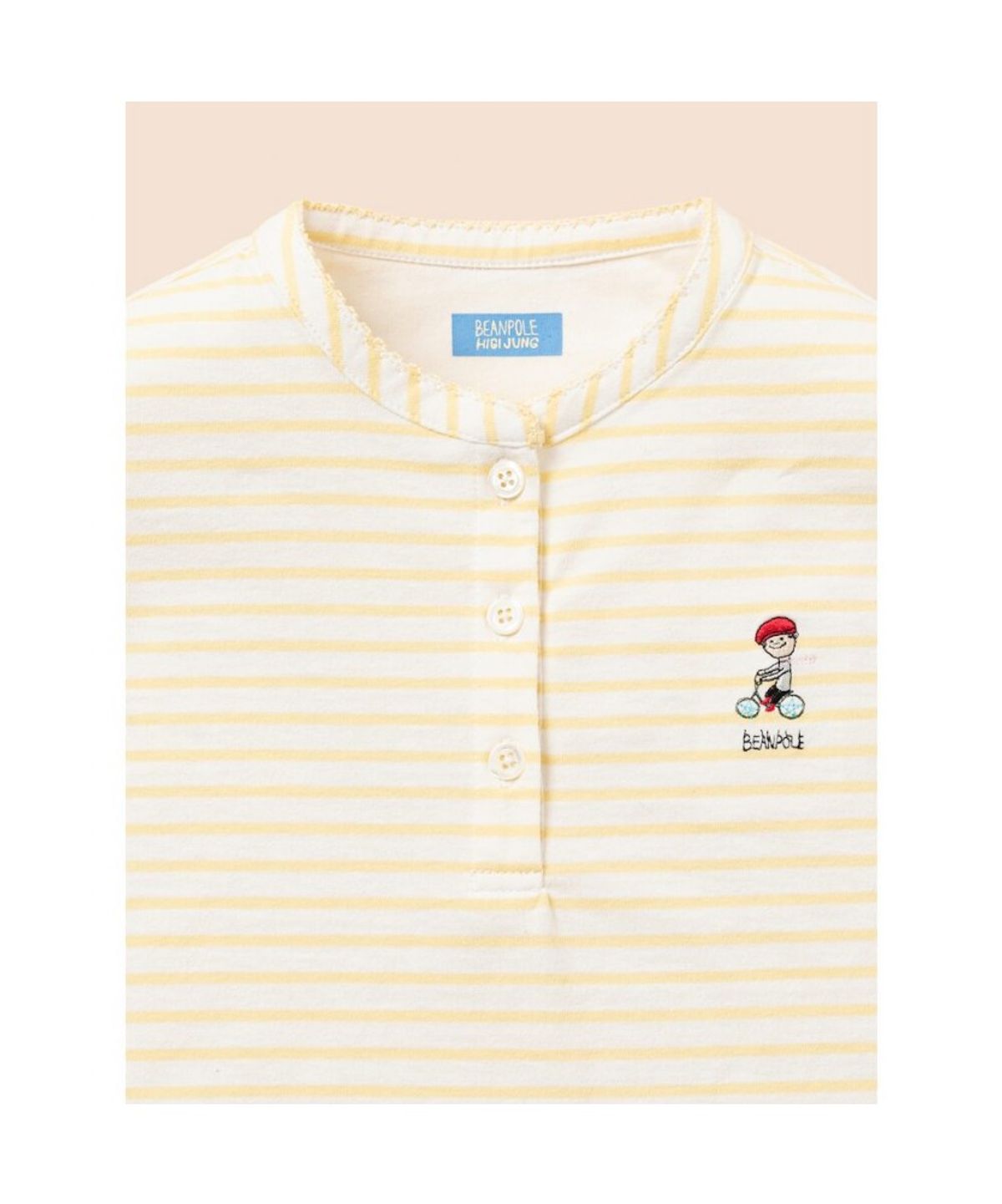 빈폴 키즈(BEANPOLE KIDS) [정희기] 여아 헨리넥 티셔츠  옐로우 (BI6742G04E)