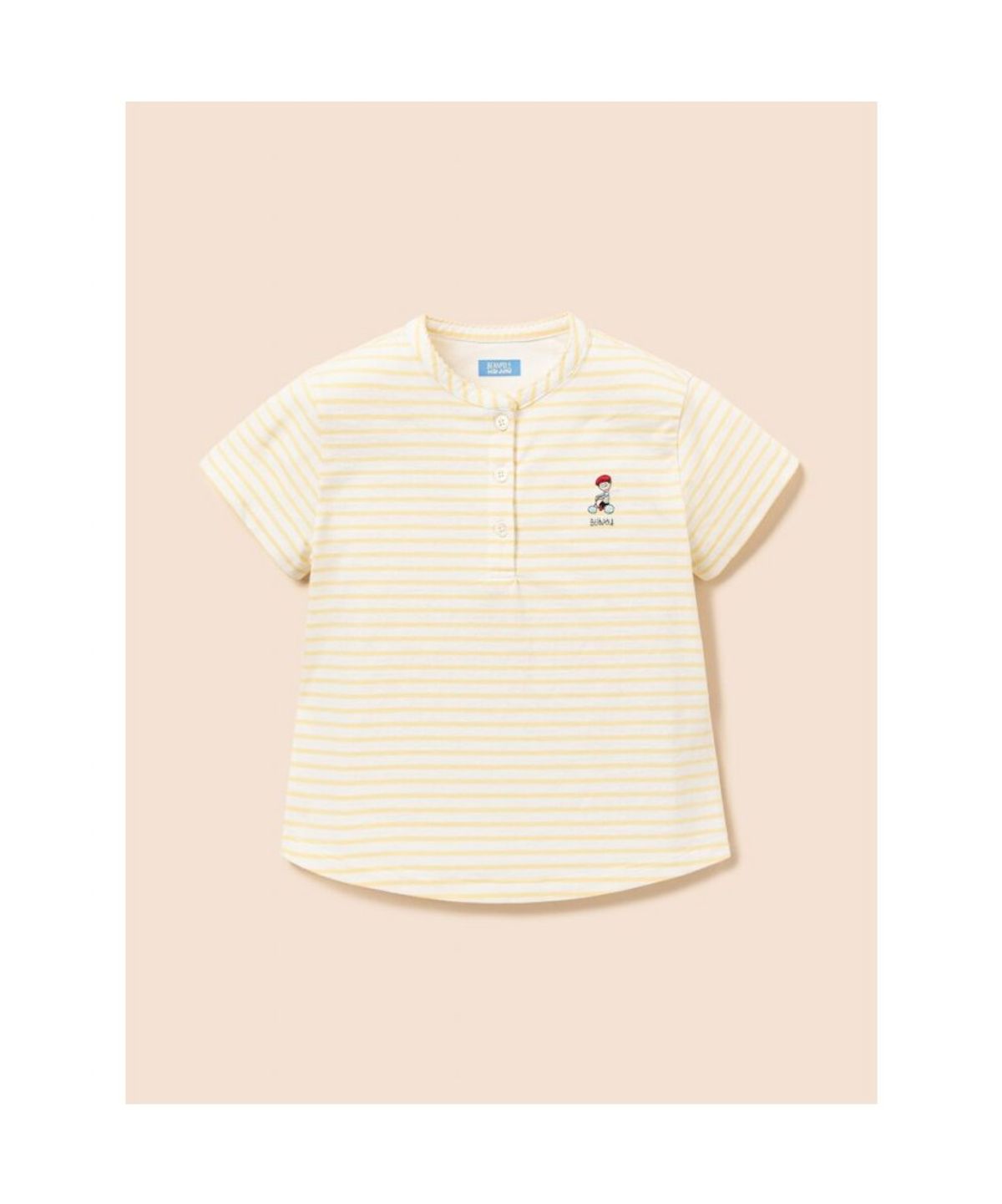 빈폴 키즈(BEANPOLE KIDS) [정희기] 여아 헨리넥 티셔츠  옐로우 (BI6742G04E)
