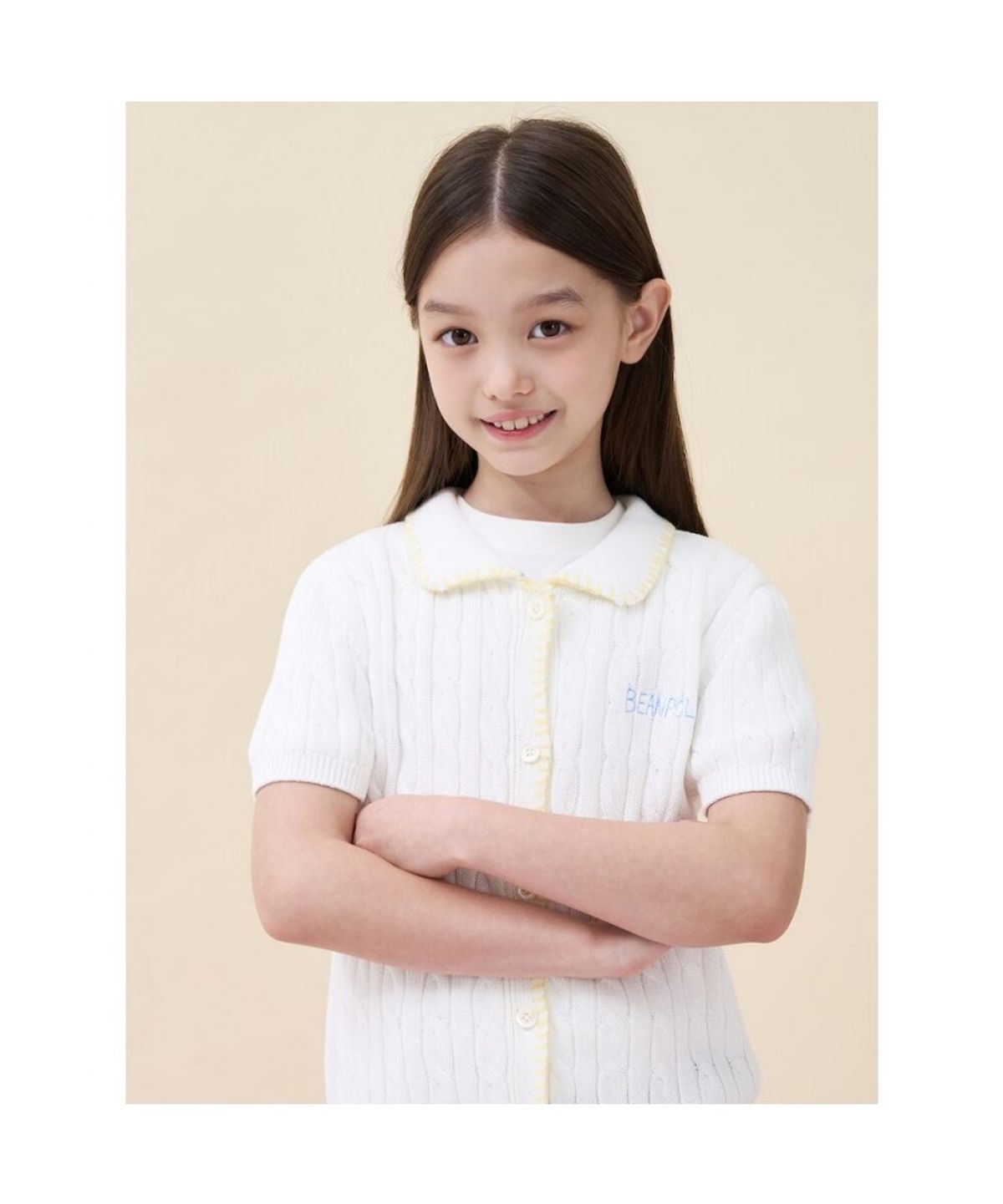 빈폴 키즈(BEANPOLE KIDS) [정희기] 여아 니트 카디건  아이보리 (BI675AG900)