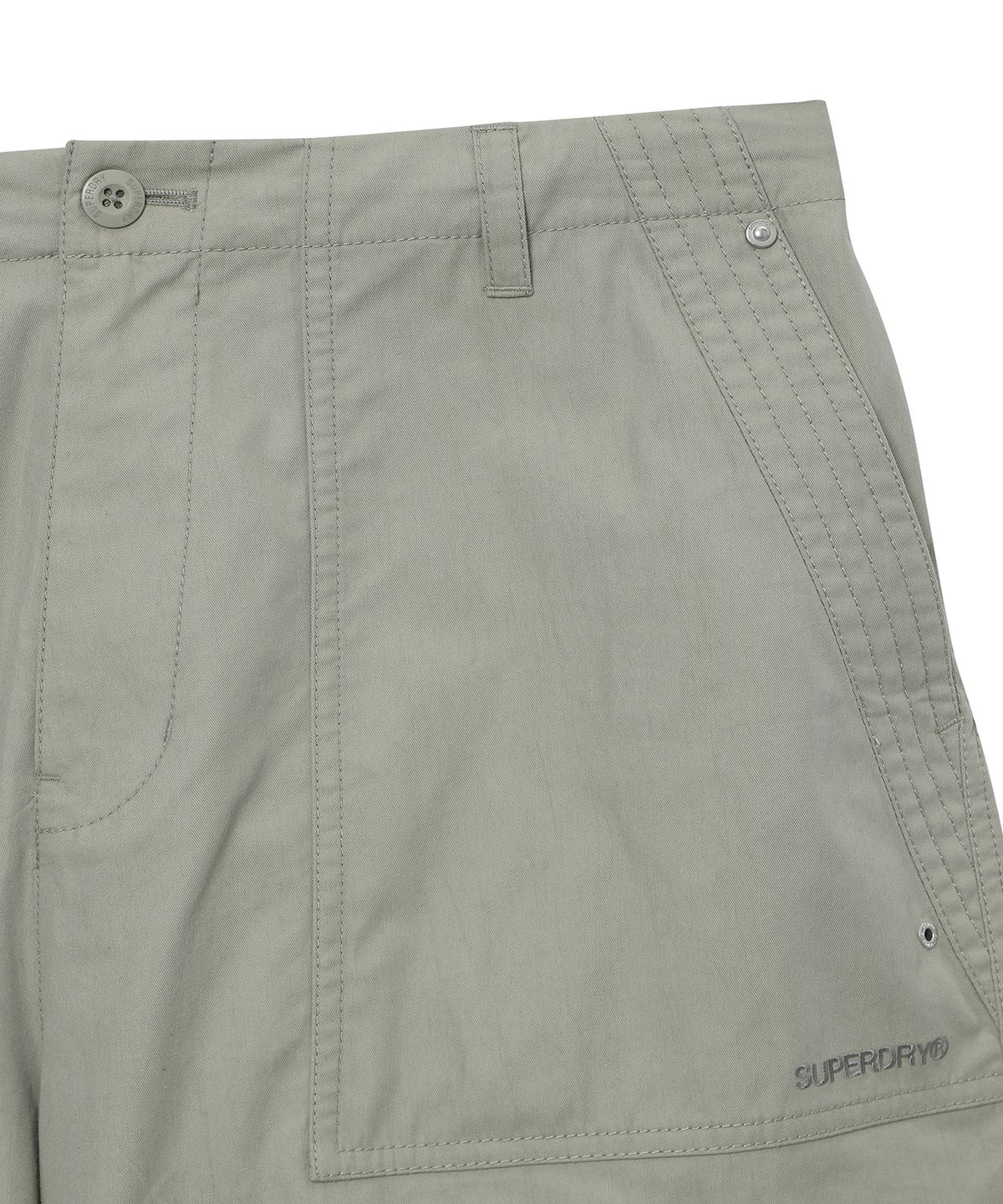 슈퍼드라이(SUPERDRY) 우븐 파라슈트 팬츠 라이트카키 SDULWCQ40LKH