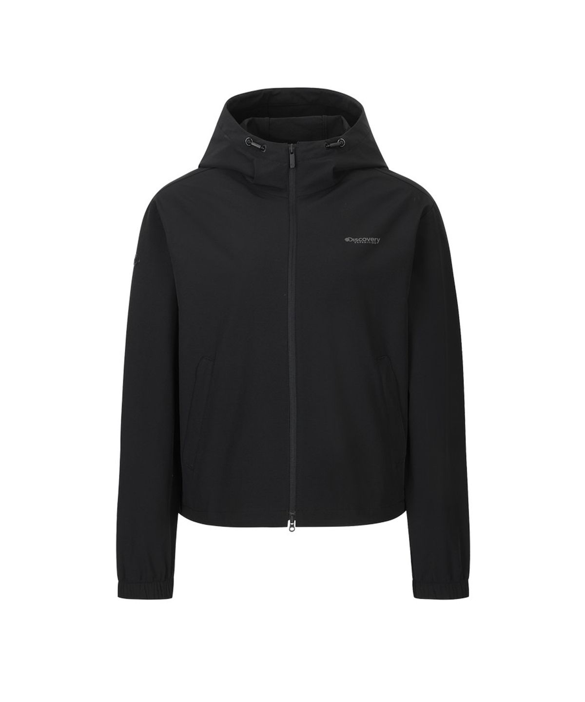 디스커버리 익스페디션(DISCOVERY EXPEDITION) 여성 스트레치 우븐 후드 자켓 (SET-UP) (BLACK)