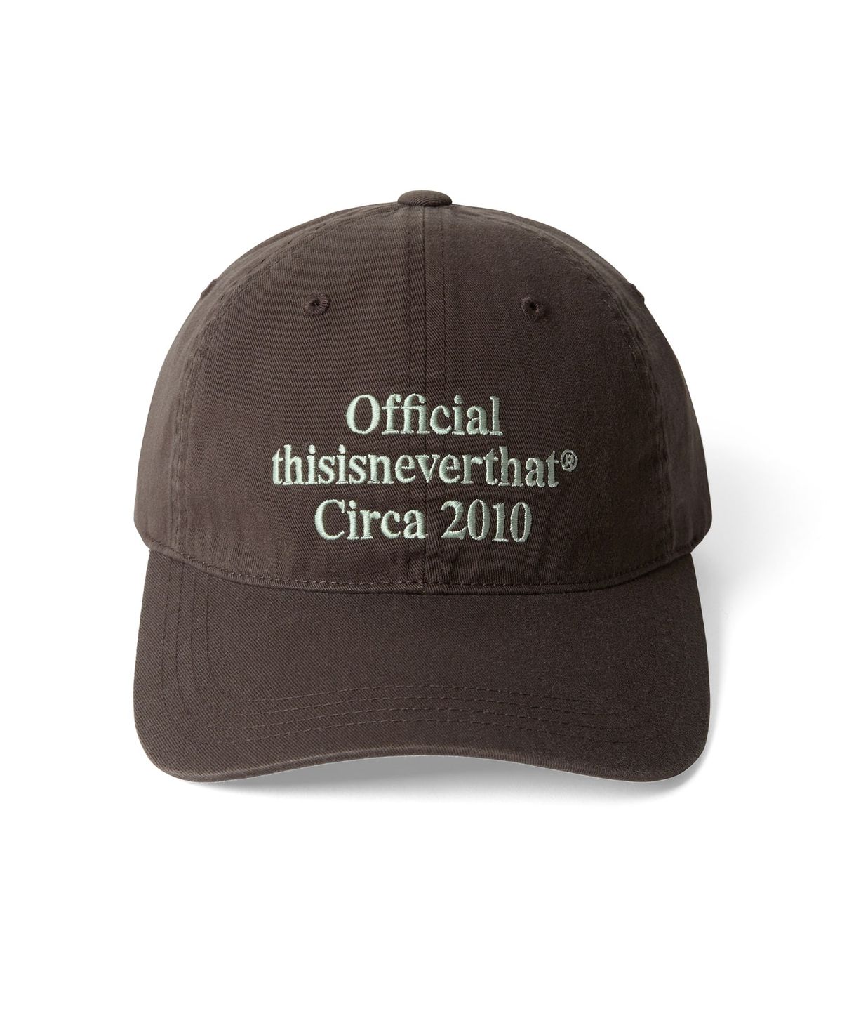 디스이즈네버댓(THISISNEVERTHAT) Times Cap Dark Brown