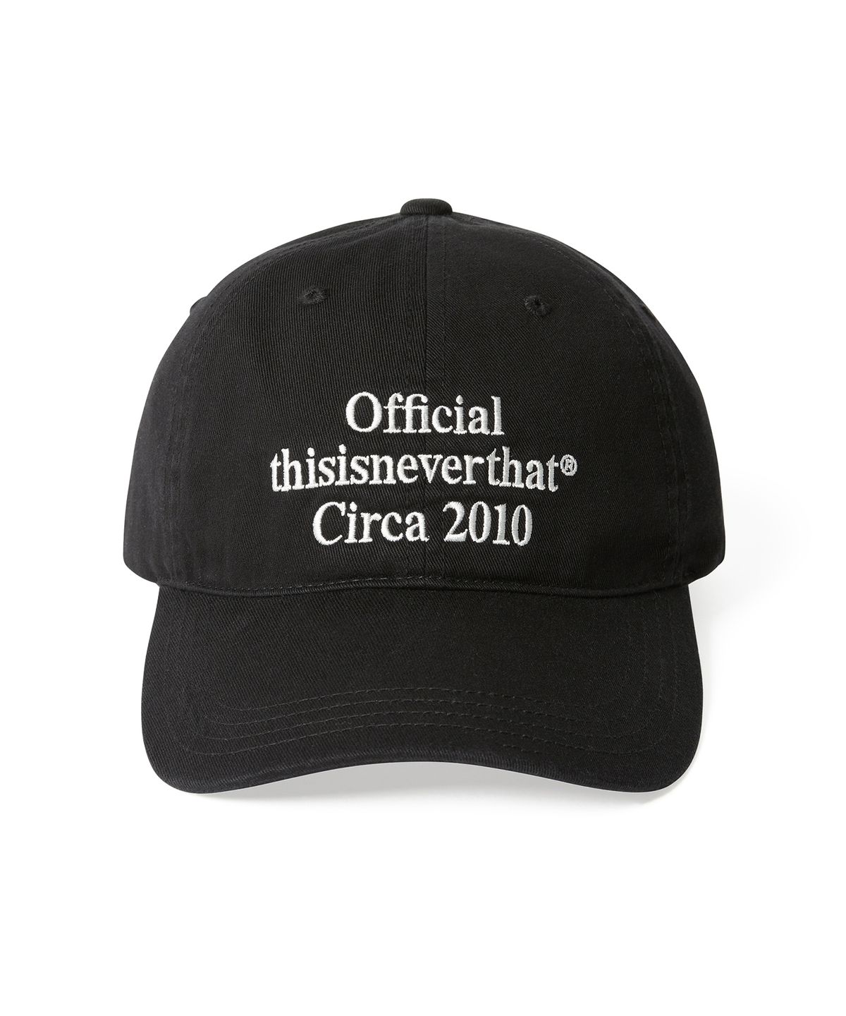 디스이즈네버댓(THISISNEVERTHAT) Times Cap Black