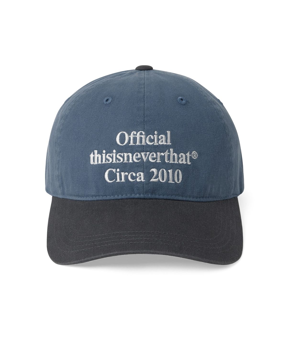 디스이즈네버댓(THISISNEVERTHAT) Times Cap Blue/Charcoal
