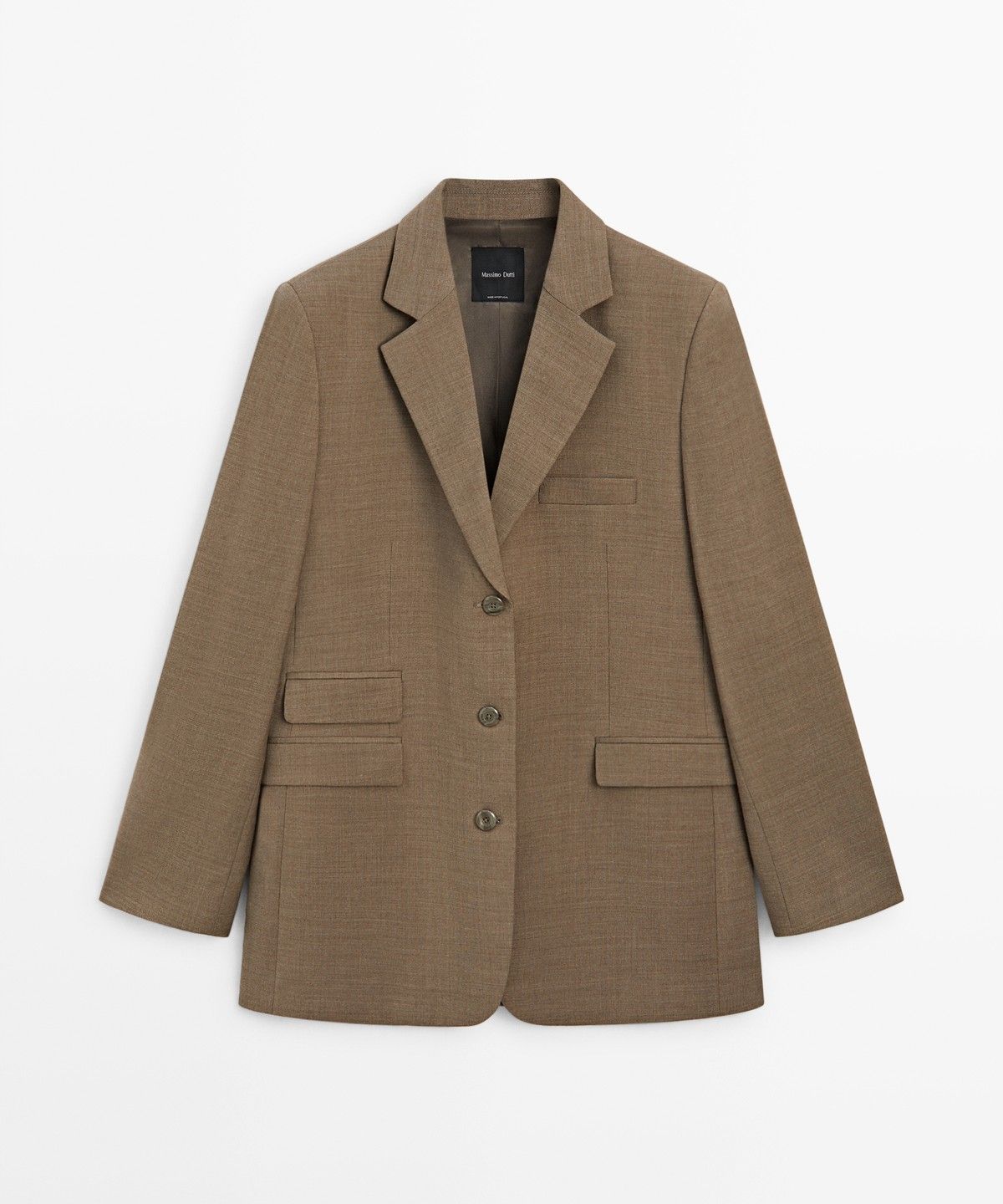 마시모두띠(MASSIMO DUTTI) 울 100% 멜란지 수트 블레이저